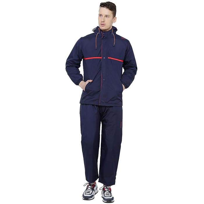 ZEEL Mens Raincoat with Adjustable Hood 