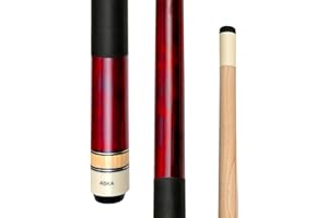 Short Pool Cue Stick LCS, Canadian Hard Rock Maple, 13mm Hard Tip, Choice of Length/Style