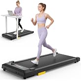 UREVO Smart Walking Pad, Standing Desk Treadmill with Double Shock Absorption, Quiet Operation, Workout APP with Track Insights and MIIT Mode, Plug and Play, Remote or APP Control for Home Office