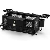 Heavy Duty Tractor Tool Box - 24" x 10" x 10" | Heavy Duty Steel Storage Accessories, Fits Most Tractor &amp; Zero Turn Mower