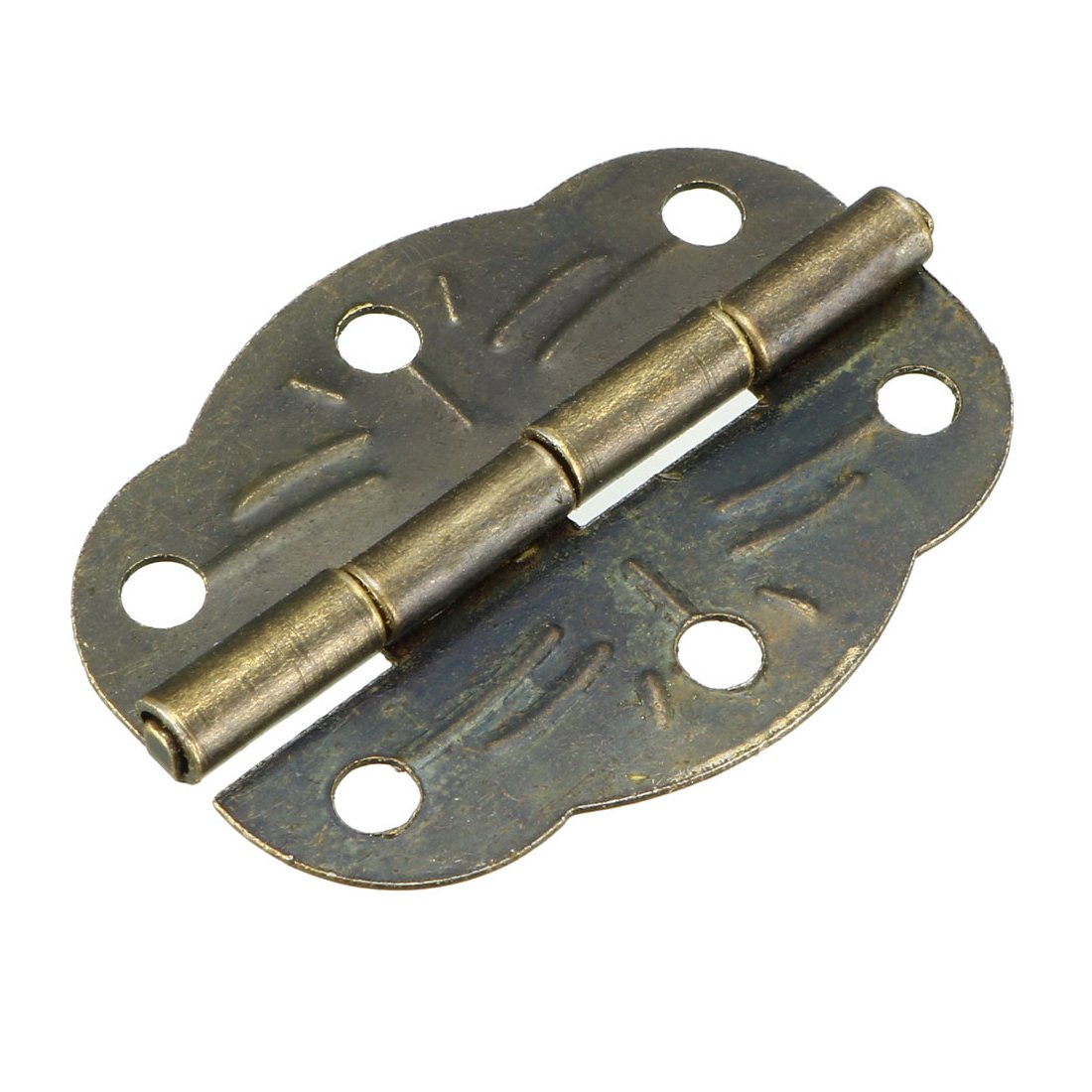 sourcing map 1.18" Antique Bronze Hinges Retro Butterfly Shape Hinge Replacement with Screws 5pcs