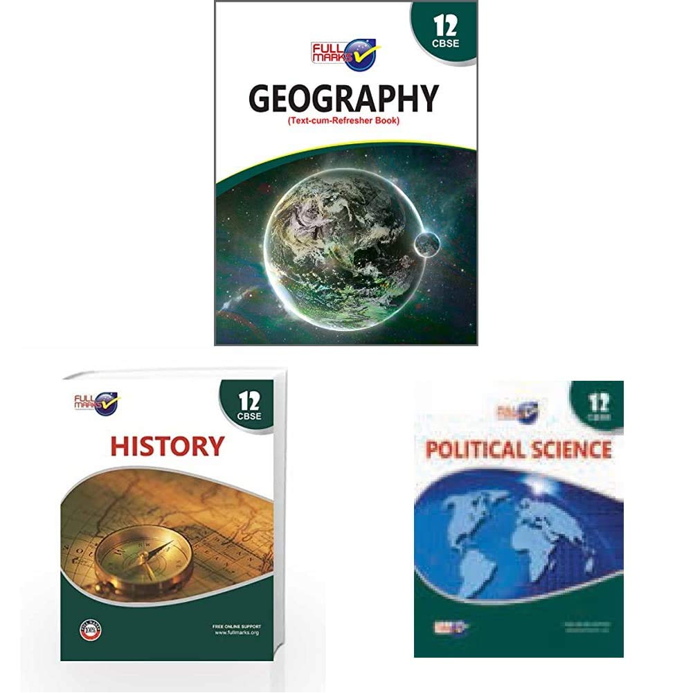 Geography Class 12 CBSE (2020-21)&History Class 12 CBSE (2020-21)&Political Science Class 12 CBSE (2020-21)(Set of 3 Books)