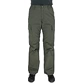 LAPG Women's Stretch Core Cargo Tactical Pants, Elastic Waistband, High Rise, Relaxed Fit, Outdoor Work Pants, Multi-Color
