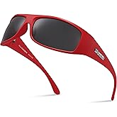 Xagger Sports Polarized Sunglasses for Men Wrap Around TR90 Frame Sun Glasses