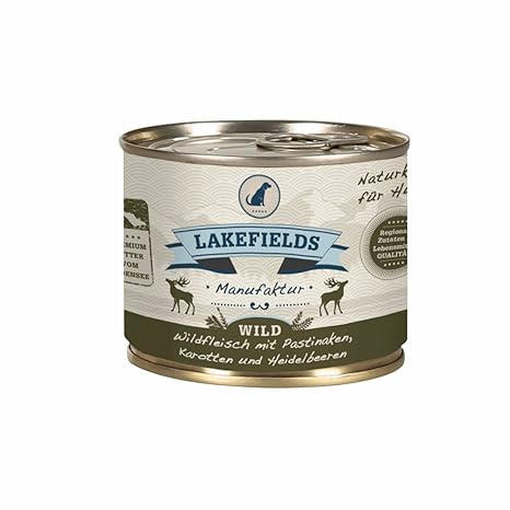 LAKEFIELDS Dosenfleisch-Menü Wild Reh und Hirsch 200g (6 x 200g)