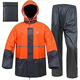 RainRider Rain Jacket Pants Suits for Men Women Waterproof Lightweight Rain Gear Workwear