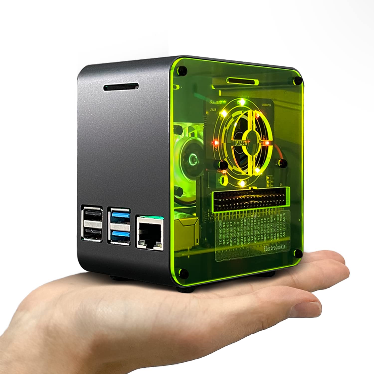 ElectroCookie Raspberry Pi 4 Case, Aluminum Mini