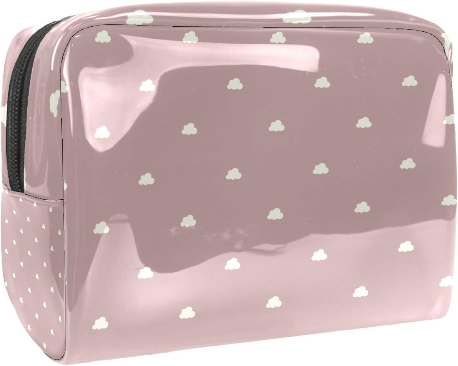 Cloud On Pink 7.3''x3''x5.1'' Travel Cosmetic Bags Handheld PVC