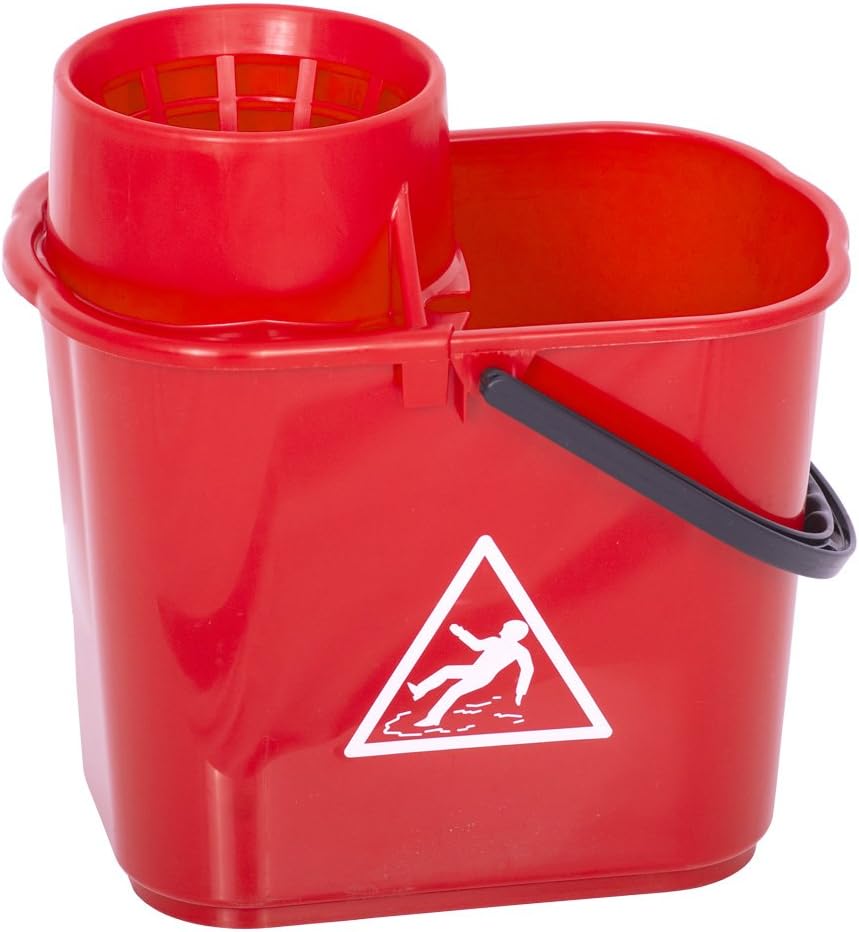 Red Heavy Duty Industrial Mop Bucket 12 Litre Amazon.co.uk Health & Personal Care
