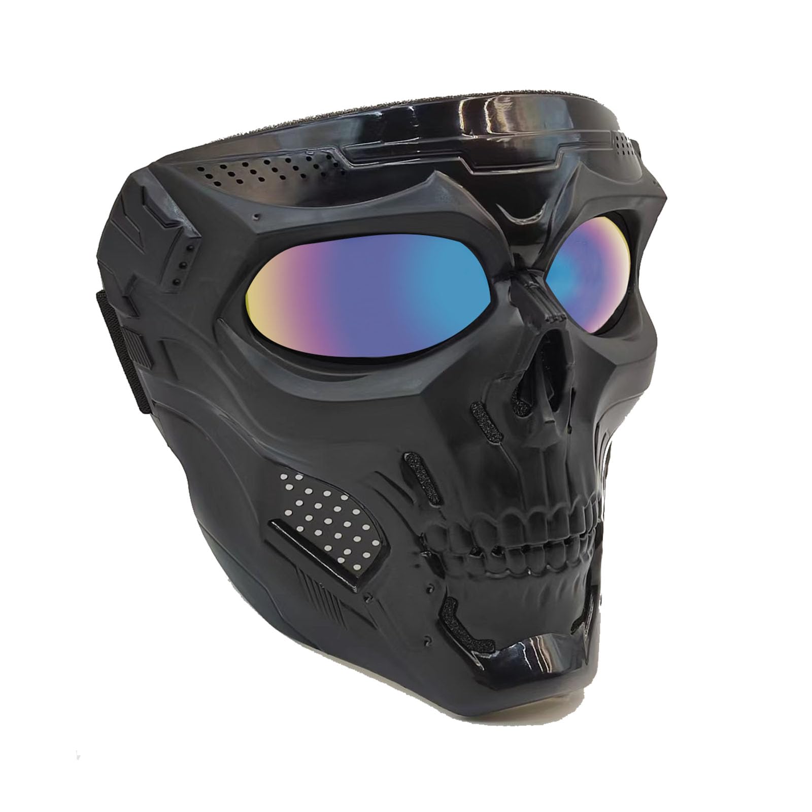 Masque Moto Squelette Skull Skeleton, Paintball, Airsoft, Halloween, Taille M