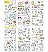 Marrywindix Tech 6 Sheets Decorative Scrapbooking Craft Sticker Diary Album Sticker Adhesive, Model: MK 6012, Office Shop
