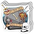msgolbi 3 PCs Stickers DND Sticker for Laptop, Phone, Cars, Decal Vinyl Funny Stickers for Computers, Bumpers, Hydro Flasks, 
