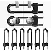 Cabinet Locks for Babies, Baby Proofing Cabinets, 6 Pack U-Shaped Child Locks for Cabinets, Child Proof Cabinet Latches,Child