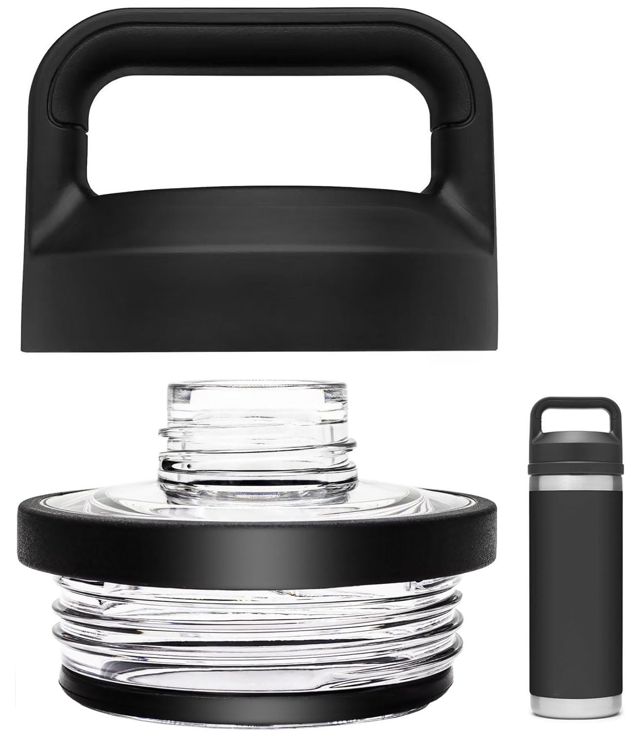 Photo 1 of Replacement for YETI Rambler Bottle Chug Cap Lid, Screw Top Lid Replacement Fits for 18/26/ 36/64 oz Yeti Rambler, Chug CapLid Replacement for Yeti Rambler Models
