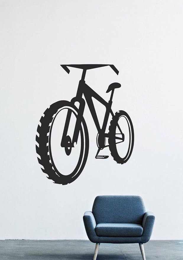 Wall Decals Decor Vinyl Cycling Sport Speed Mountain Bike