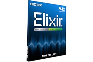 Elixir Strings, Electric Guitar Strings, Nickel Plated Steel with OPTIWEB Technology, Longest-Lasting Crisp Tone with Comfort