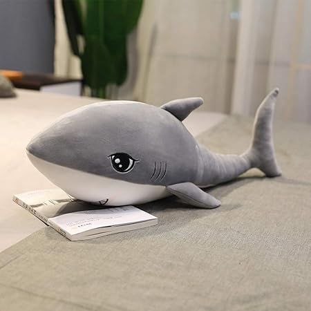 Amazon サメぬいぐるみ イルカ 人形 抱き枕 ふわふわ 添い寝クッション 海洋動物 特大 おもちゃ 誕生日プレゼント ジンベイザメ キャラクター 萌え萌え 部屋 柔らかい 昼寝 女の子 インテリア ブルー ぬいぐるみ おもちゃ