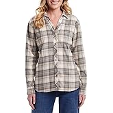 Weatherproof Vintage Women's Long Sleeve Button Down Flannel Shirt