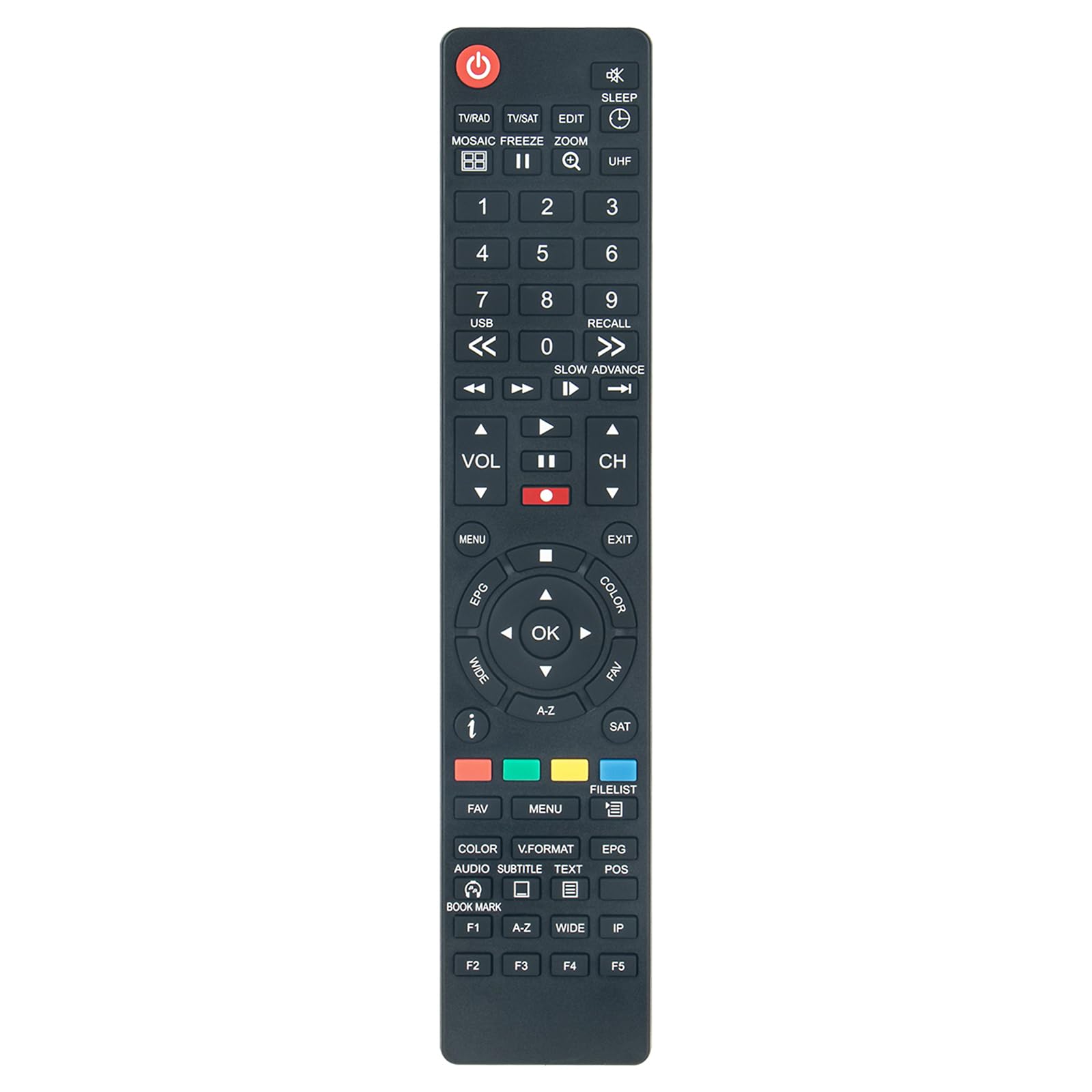 TM-5000 New Replacement Remote Control fit for TECHNOMATE HD SERIES PVR Recorder TM-5402 HD