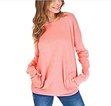 Women Casual Long Sleeve Round Neck Sweatshirt