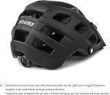 EXCLUSKY Mountain Bike Helmet with Visor Purple, Lightweight, 18 Vents view 6