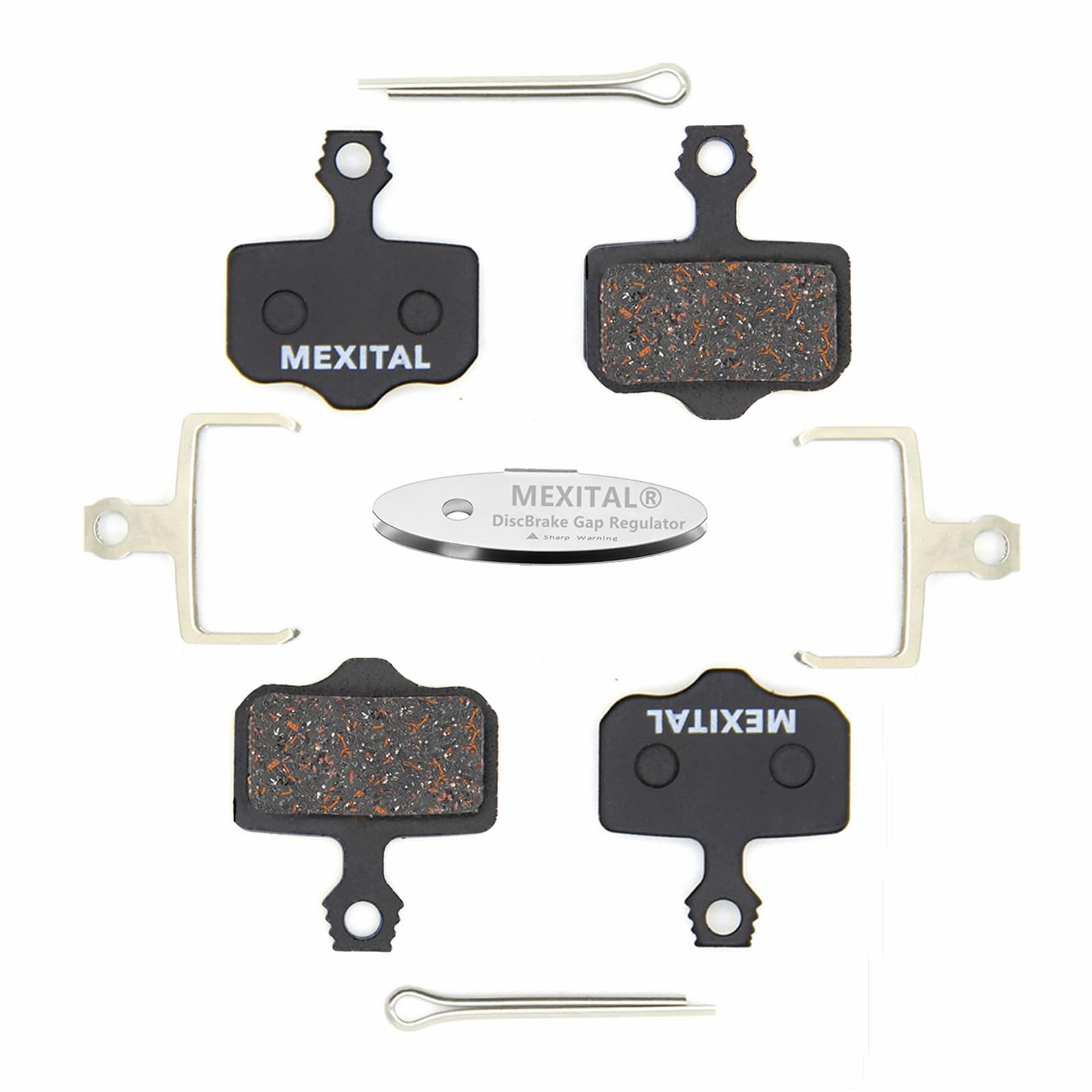 MEXITAL 2 pairs Disc Brake Pads fit for SRAM avid Elixir E1 E3 E5 E7 E9 CR ER DB1 DB3 DB5 XO XX
