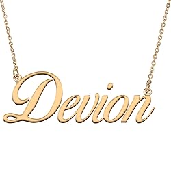 HUAN XUN Customized Custom Simple Any Name Necklace