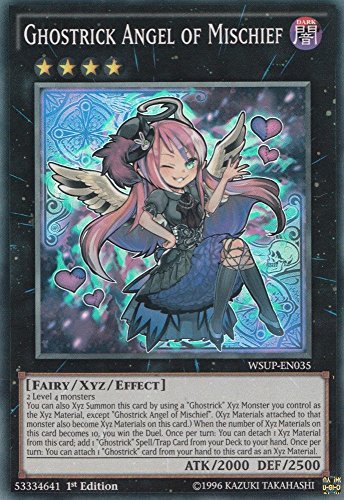 Yu-Gi-Oh! - Ghostrick Angel of Mischief (WSUP-EN035) - World Superstars - 1st Edition - Super Rare