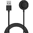 Threeeggs for Michael Kors Gen 4, Gen 5E, 5, Gen 6, Charging Cable for Fossil Gen 4, Gen 5E, 5, Gen 6, Emporio Armani, Skagen falster 2, Misfit Vapor 2 Smartwatch 3.3ft / 100cm (Black)