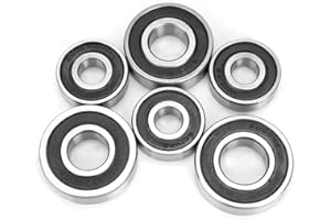 SUUONEE Bearing Set for GY6 50/80cc Scooter Replacement Parts Compatible with Standard Stainless Steel Construction for Performance