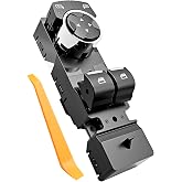 Left Driver Side Master Power Window Switch Fit for Ford Mustang 2015-2023 | Replace FR3Z14529AA FR3Z14529AC, 14Pin, One-Touch Window Control, Anti-Pinch Protection