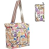 couragejoy Reusable Shopping Bags Foldable Washable Waterproof Large Grocery Bags Heavy Duty Sturdy Daily Bags