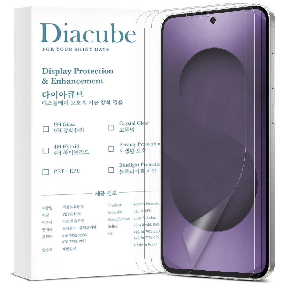 DIACUBE 3-Pack Anti-Blue Light Matte Screen Protector For Samsung Galaxy S26 Plus [Support Fingerprint Unlock] Anti-Glare, Anti-Fingerprint [Eye Protection] Bubble-Free Installation with Alignment Jig