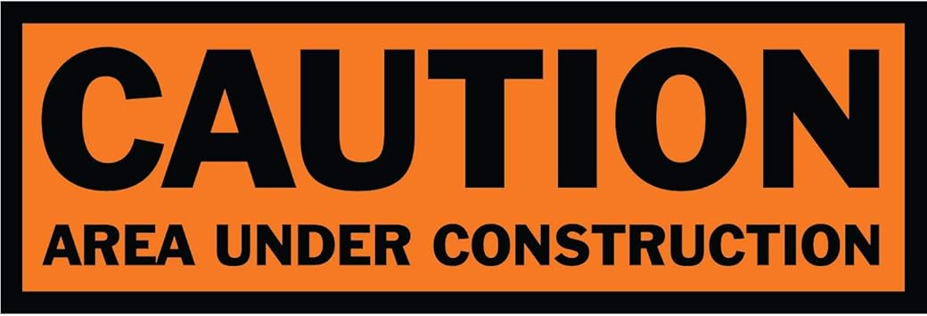 Amazon Com Half Price Banners Caution Area Under Construction