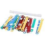 uxcell 50 Sets Assorted Color Documents Files Metal