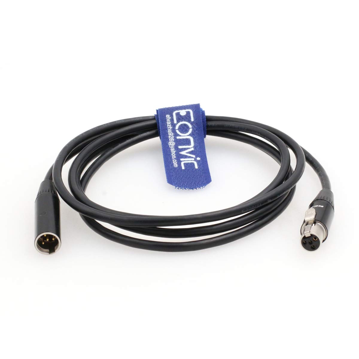 Eonvic Neutrik Mini 4 Pin XLR Male to Female TVlogic Monitor Extension Cable for ARRI RED Camera