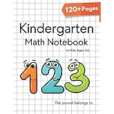 Kindergarten Math Notebook for kids ages 3-6: Graph paper for elementary kids - 1/2 Inch Squares Graph Paper Math Composition Notebook for Kids