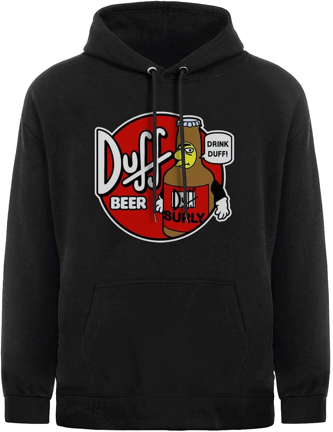 QCNEY Mens Hoodie Sweatshirt DuffBeerFunnyLogoPullover Hooded