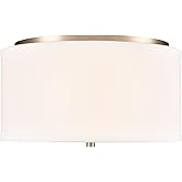 ML Lighting 41002-MG Guyten 13" Wide 2-Light Flushmount - Modern Gold