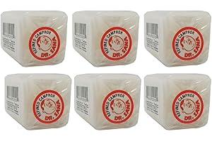 Dr. Sana Refined Camphor Block. Multi-Use. Prevents Musty Odors, Stops Silverware and Tools from Rusting. 1 Block. 4 Tablets. Pack of 6