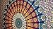 The Boho Street - Exclusive 100% Cotton Mandala Tapestry, Indian Mandala Wall Art, Hippie Wall Hanging, Bohemian Bedspread