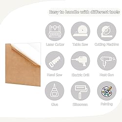 Eszeoee 2 Pack 12'' x 12'' Opaque White Acrylic