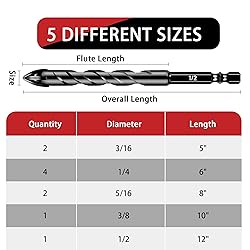 AIMLENTOOL 10PCS Masonry Drill Bit