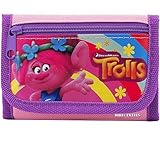 Party Favors Dreamworks Trolls Poppy 2 Card pockets Trifold Wallet-Pink
