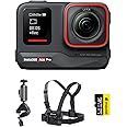 Insta360 Ace Pro Bike Kit - Waterproof Action Camera Co-Engineered with Leica, Flagship 1/1.3" Sensor and AI Noise Reduction for Unbeatable Image Quality, 4K120fps, 2.4" Flip Screen & AI Features