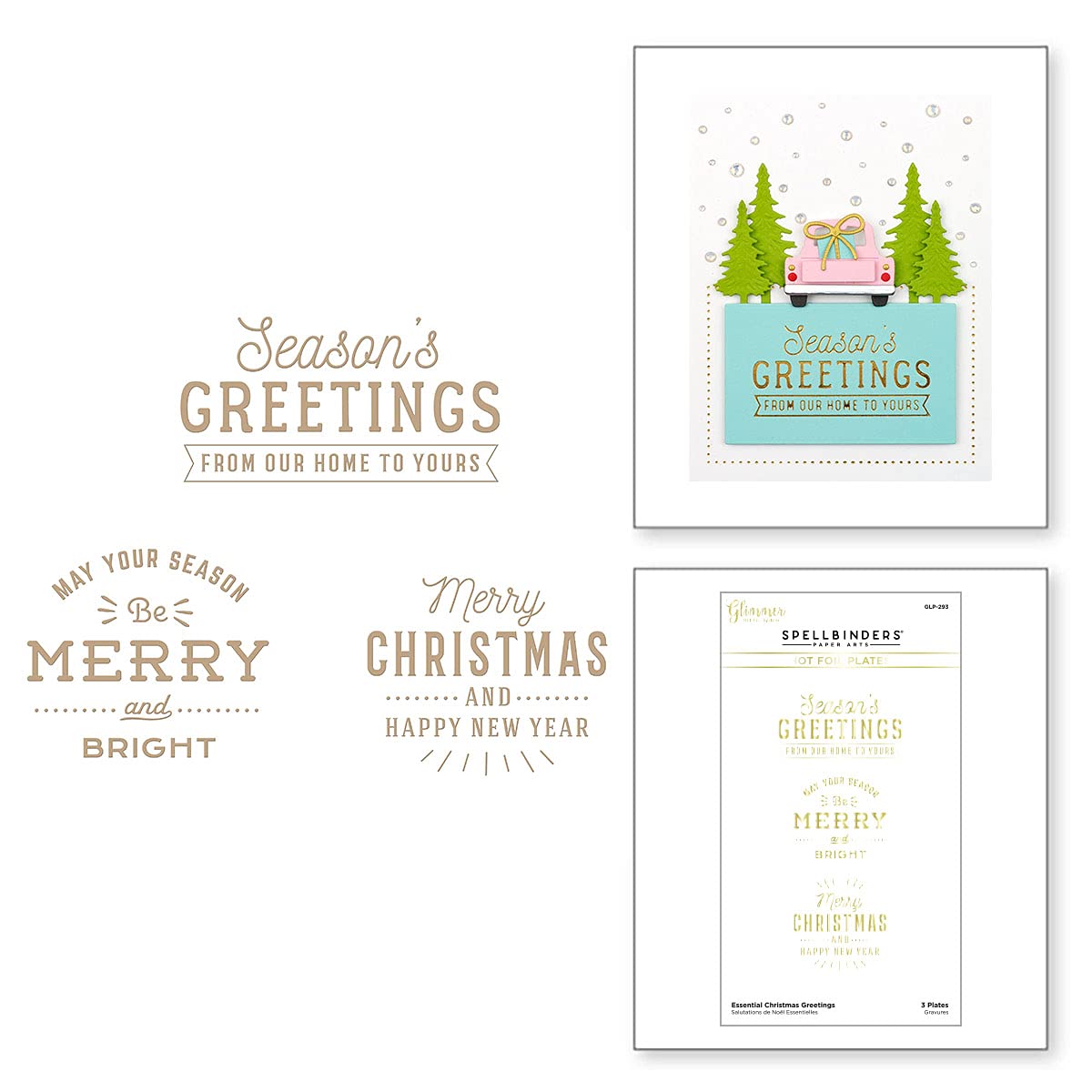 SPELLBINDERS Essential Christmas Greetings