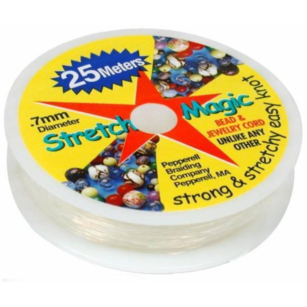 Stretch Magic Clear Bead Cord.7mm 25 meters (about 82ft)