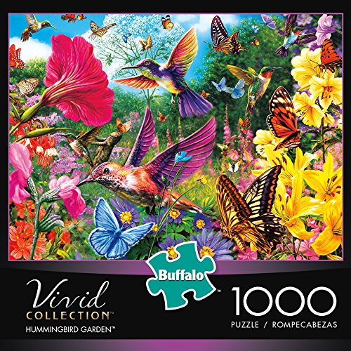 Buffalo Games Hummingbird Garden Jigsaw Puzzle from the Vivid Collection (1000 Piece)