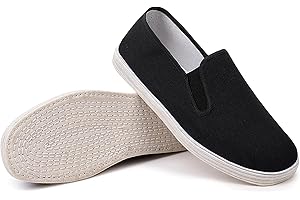 MUQGAOP Tai Chi Kung fu Shoes Unisex Traditional Martial Arts Footwear Old Beijing Cloth Non-Slip Lightweight Training Shoes 