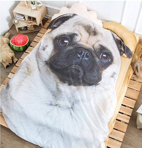 Anmou Parure De Lit Chien Mignon Dessin Animé Couette Dété